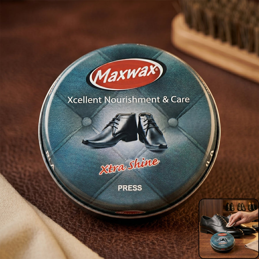 Maxwax Black Shoe Polish Cream (1 Pc, 15 Gm)