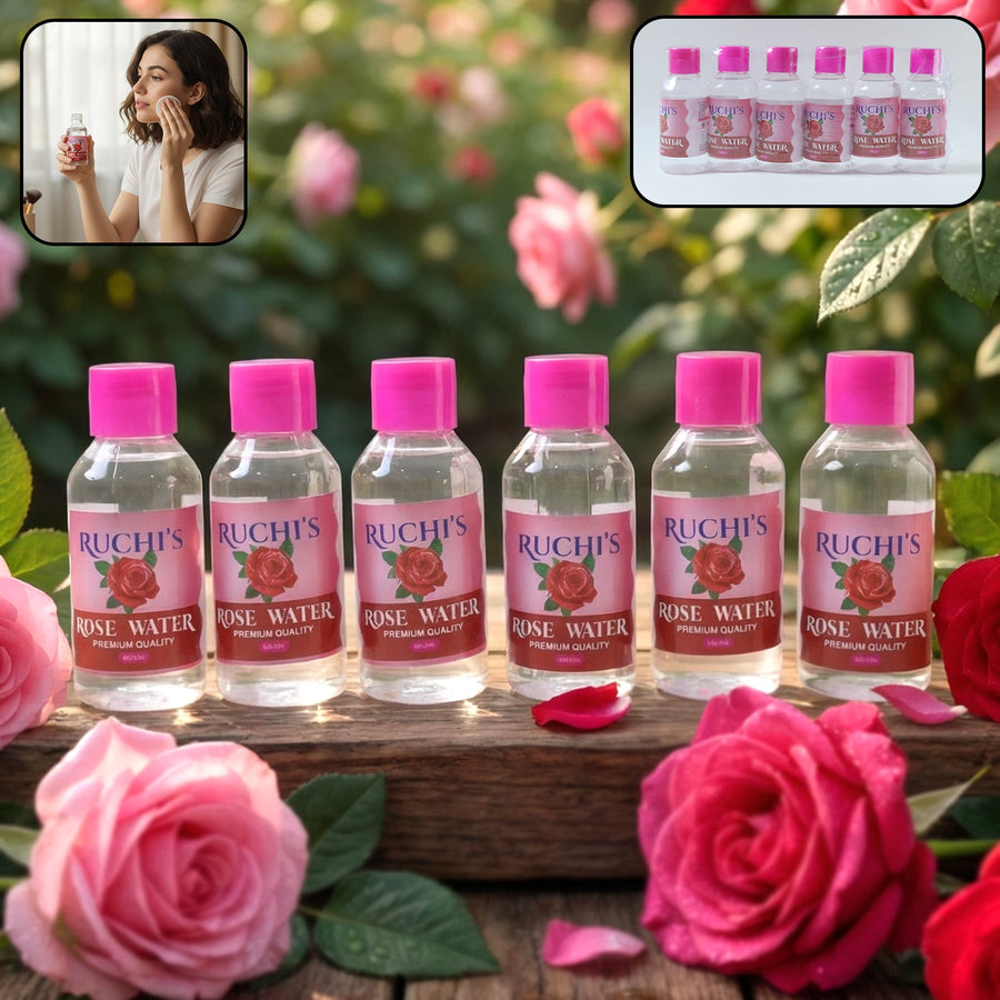Premium Rose Water Face Cleanser (6 Pc, 100 ML Each)