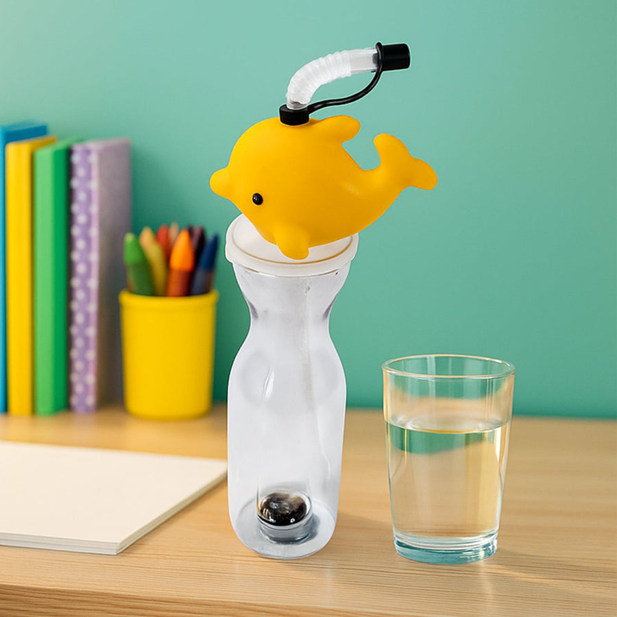 Party Props Birthday Return Gifts For Kids |Animal Shape Straw Sipper Bottle For Kids