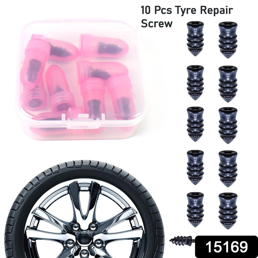 Puncture Repair, Tire Repair Rubber Nail Car Tire Repair Nails Tire Repair Pink (10 Pcs Set)