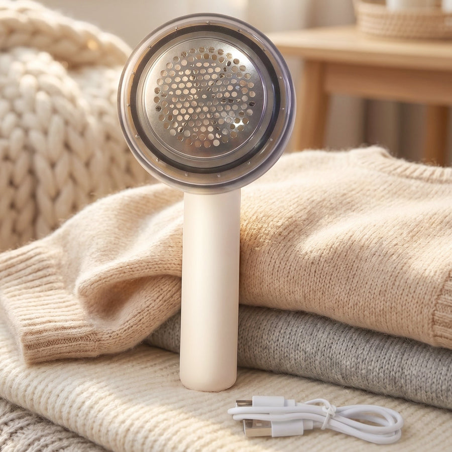 Rechargeable Electric Lint Remover & Fabric Shaver for Clothes, Sweaters, Sofa & Blankets (1 Pc)