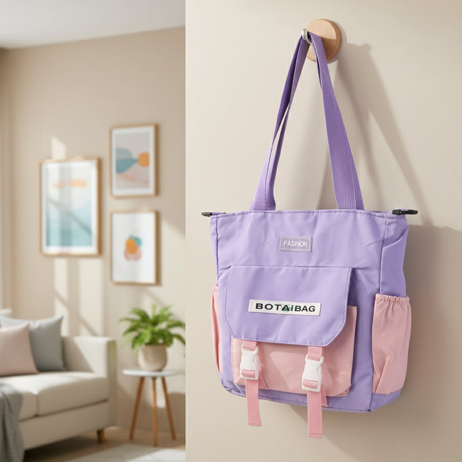 Trendy Multi-Pocket Shoulder Tote Sling Bag for Women & Girls (1 Pc)