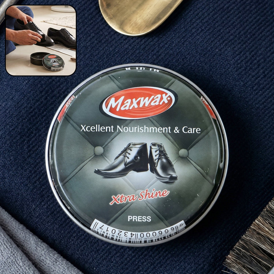 Maxwax Black Shoe Polish Cream (1 Pc, 40 Gm)