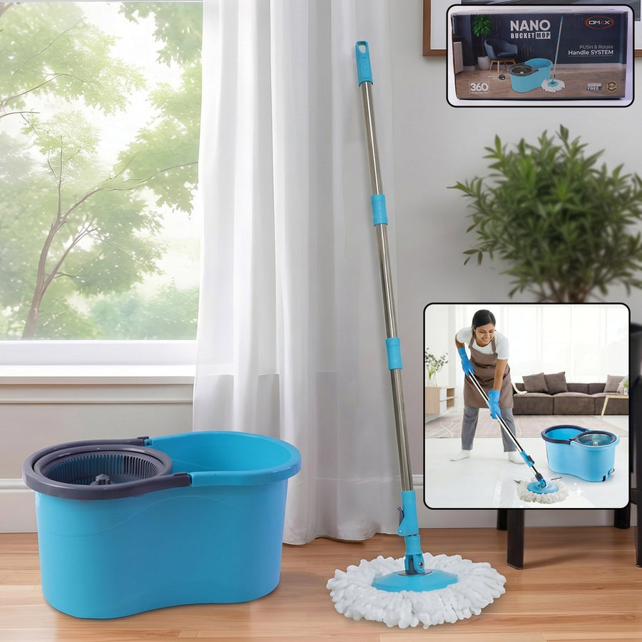 Top House 360 Cleaning Spin Mop Bucker Set at Just Rs.470