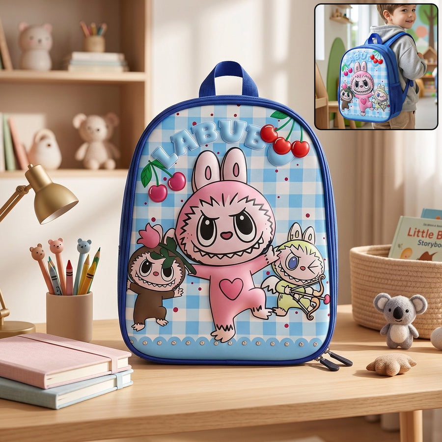 Cute Cartoon Printed Kids School Backpack (1 Pc, 12 Inch)