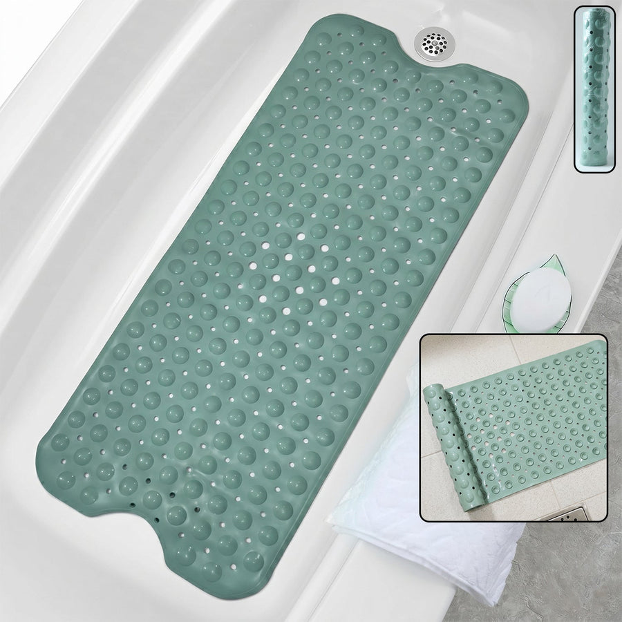 Non-Slip Suction Cup Bath Mat (1 Pc, 100x40 Cm)