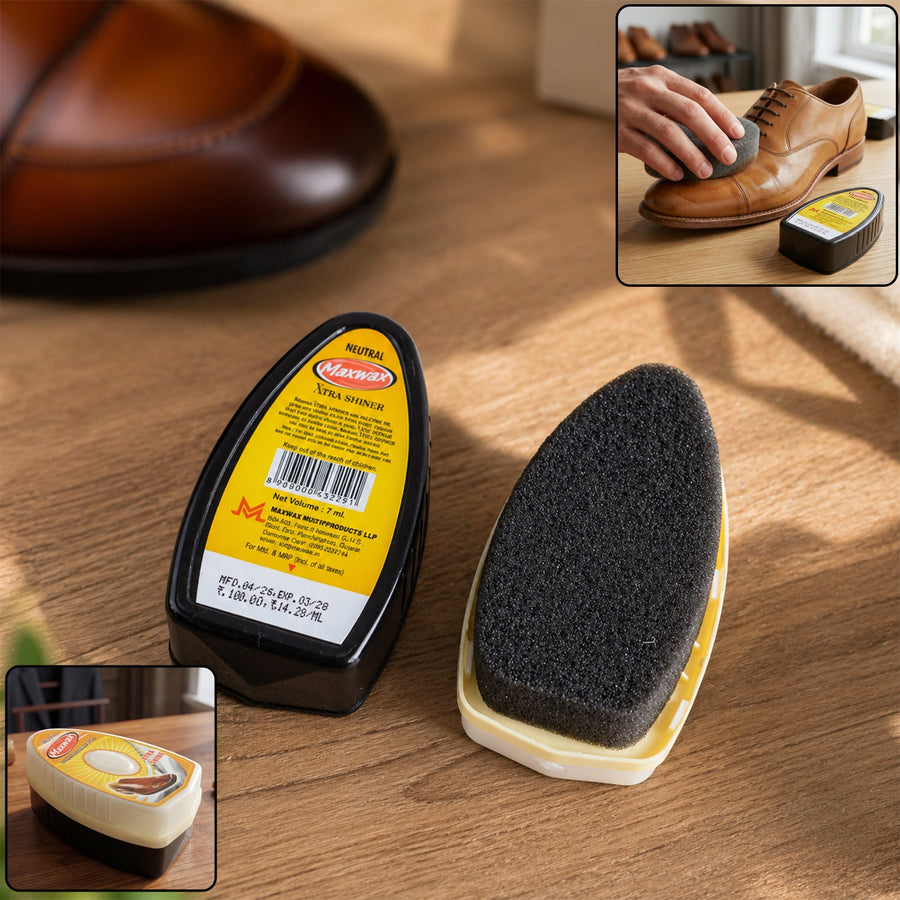 Maxwax Neutral Instant Shoe Shiner (1 Pc, 7 ML)