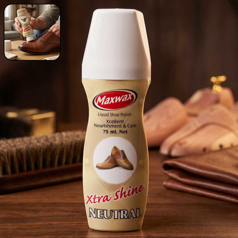 Maxwax Neutral Liquid Shoe Polish (1 Pc, 75 ML)