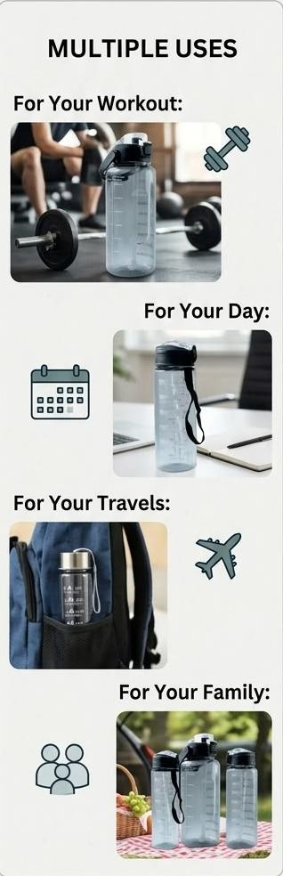 Revora Freshflow Water Bottles 3 in 1 Set