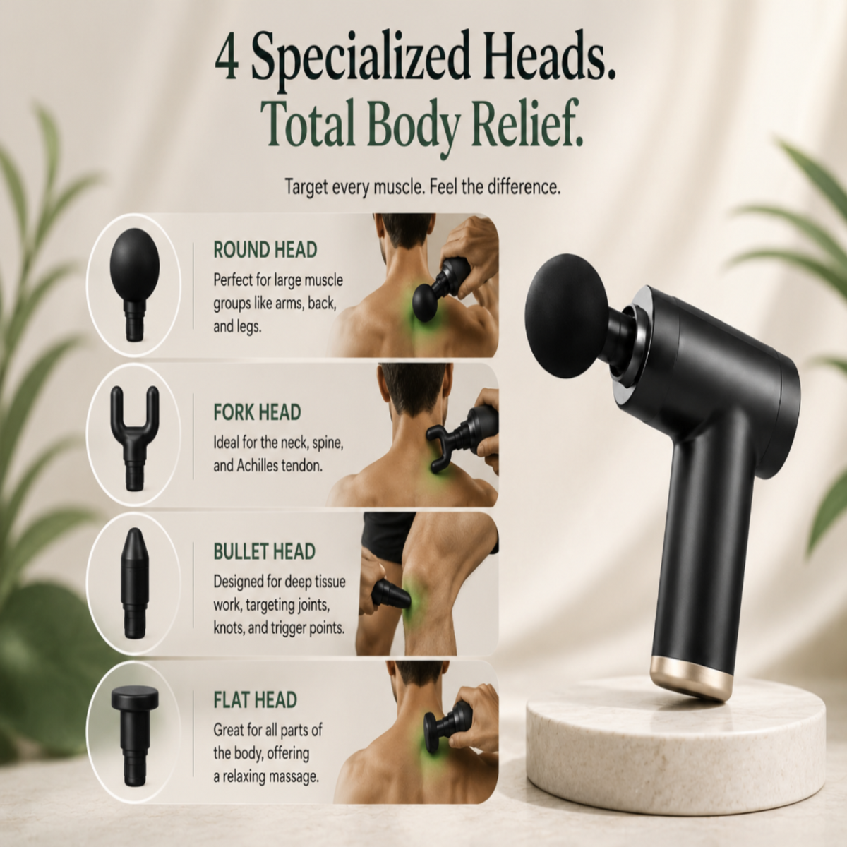 Revora PulseMini™| Portable Deep Tissue Massage Gun